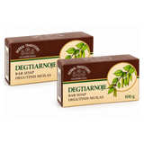 Herbal Traditions Natural Antiseptic Birch Tar Bar Soap 2 x 100g (200g) Set of 2