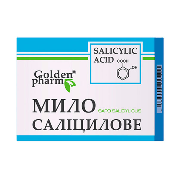 Golden Pharm 70g Natural Salicylic Acid Soap Bar Antiseptic Light Antibacterial Effect