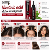 Golden Pharm Nicotinic Acid Hair Growth Serum 100ml Niacin Caffeine Panthenol
