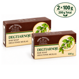 Herbal Traditions Natural Antiseptic Birch Tar Bar Soap 2 x 100g (200g) Set of 2