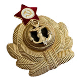 Original sowjetisches Marineoffizier-Mützenabzeichen, militärische Marinekokarde der UdSSR