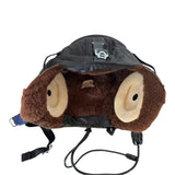 Sowjetischer russischer MiG-Pilotflieger aus schwarzem Leder, Winterhelm, Uniformmütze