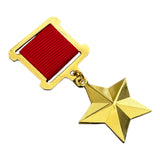 Held der Sowjetunion, Goldstern, höchste sowjetische Medaille, Geschenk der UdSSR, WW2-Auszeichnung, neu