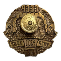USSR 20 Years 1917-1937 Marx Engels Lenin Stalin Metal Russian Soviet Badge
