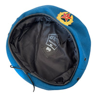 USSR Soviet Style Russian Army Uniform Blue VDV Paratrooper Beret Cap Hat Badge