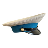 Postsowjetisches ukrainisches Militäroffiziersuniform-Metallabzeichen mit Schirmmütze