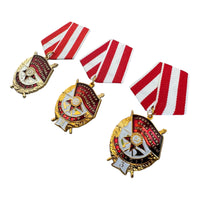 Set of 3 Soviet Medal Order of Red Banner USSR WW2 Award Repro