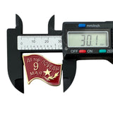 9. Mai sowjetisches russisches rotes Siegesbanner, Metall-Emaille-Anstecknadel