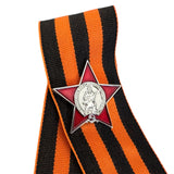 St. George Ribbon 9. Mai WW2 Russischer Tag des Sieges – Orden des roten Sterns Mini-Anstecknadel