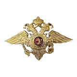 Russisches großes 2-Kopf-Adlerabzeichen MIA-Uniformhut-Kokardenmützenabzeichen