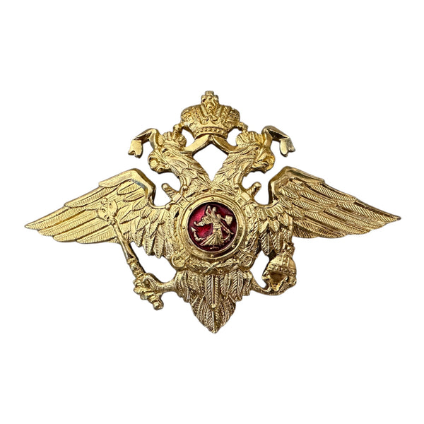 Russisches großes 2-Kopf-Adlerabzeichen MIA-Uniformhut-Kokardenmützenabzeichen