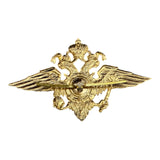 Russisches großes 2-Kopf-Adlerabzeichen MIA-Uniformhut-Kokardenmützenabzeichen