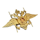 Russischer Adler, kleines Metall-Anstecknadel-Abzeichen, MVD-Uniformabzeichen für Seitenkappen-Pilotka