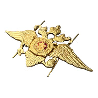 Russischer Adler, kleines Metall-Anstecknadel-Abzeichen, MVD-Uniformabzeichen für Seitenkappen-Pilotka
