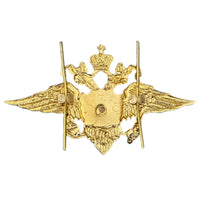 Russischer Adler, kleines Metall-Anstecknadel-Abzeichen, MVD-Uniformabzeichen für Seitenkappen-Pilotka