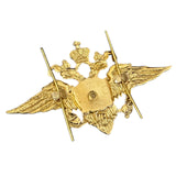 Russischer Adler, kleines Metall-Anstecknadel-Abzeichen, MVD-Uniformabzeichen für Seitenkappen-Pilotka