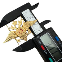 Russischer Adler, kleines Metall-Anstecknadel-Abzeichen, MVD-Uniformabzeichen für Seitenkappen-Pilotka