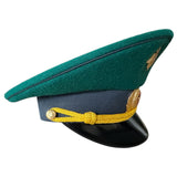Russian MoD Military Parade Style Cap – Green & Grey with Metal Badges