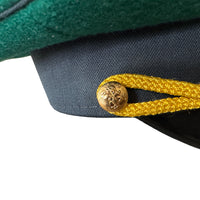 Russian MoD Military Parade Style Cap – Green & Grey with Metal Badges