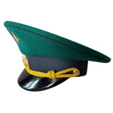 Russian MoD Military Parade Style Cap – Green & Grey with Metal Badges