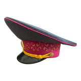 Ukrainian Military Band Officer Parade Cap – Gold Embroidery and Metal Badge Soviet Style Hat