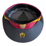 Ukrainian Military Band Officer Parade Cap – Gold Embroidery and Metal Badge Soviet Style Hat