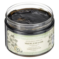 Grandma Agafia Siberian NATURAL Black Sauna Soap for Shower Body Hair Care 500ml