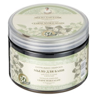 Grandma Agafia Siberian NATURAL Black Sauna Soap for Shower Body Hair Care 500ml