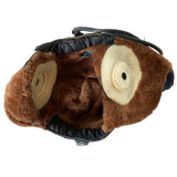 Sowjetischer russischer MiG-Pilotflieger aus schwarzem Leder, Winterhelm, Uniformmütze