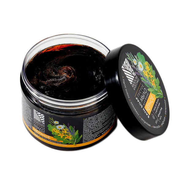 Modum Classic Thick Herbal Black Soap Bath Sauna Shower Body Hair Care 500ml