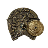 OSOAVIAKHIM Vintage Badge – Brass and Enamel with Screw Fastening