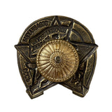 OSOAVIAKHIM Vintage Badge – Brass and Enamel with Screw Fastening