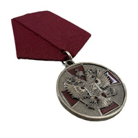 Russische Medaille, Nachbildung des Ordens „Verdienst für das Vaterland“ in dunklem Silber