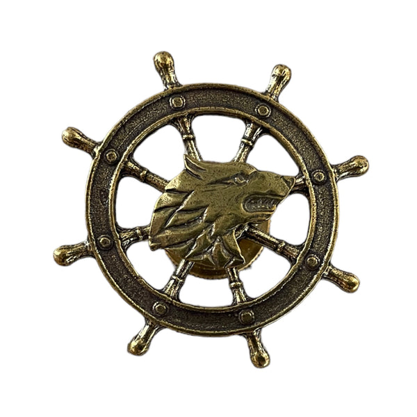 Soviet Russian Navy Submarine Sea Wolf Brass Badge North Naval Fleet