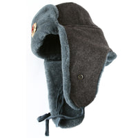 USSR Army Siberian Soldiers Russian Ushanka Hat Long Ears Soviet Badge