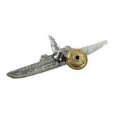 Soviet USSR Russian Navy Submarine Commander Metal Award Silver Enamel Badge