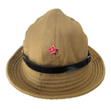 Soviet Army Afghanistan Style Panama Hat Khaki Military Boonie with Red Star Badge