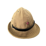 Soviet Army Afghanistan Style Panama Hat Khaki Military Boonie with Red Star Badge
