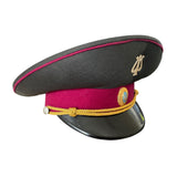 Ukrainian Military Band Officer Parade Cap with Metal Badges Soviet Style Hat