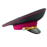 Ukrainian Military Band Officer Parade Cap with Metal Badges Soviet Style Hat