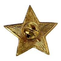 Militärisches Hammer- und Sichel-Abzeichen der sowjetischen UdSSR-Armee, großes rotes Stern-Metallabzeichen
