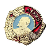 USSR Order of Lenin Metal Enamel Pin Badge Soviet Award Collectible