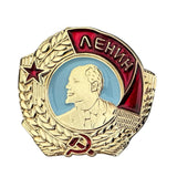 USSR Order of Lenin Metal Enamel Pin Badge Soviet Award Collectible
