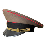 Russian Soviet Uniform Armoured Corps Officer Service Peaked Cap Visor Hat Badge