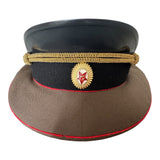 Russian Soviet Uniform Armoured Corps Officer Service Peaked Cap Visor Hat Badge