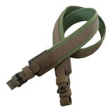 Green Canvas Leather Wide Rifle Hunting Sling Shotgun Air Gun Strap