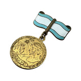 Vintage Soviet Motherhood Medal USSR Era Collectible Bronze with Enamel Detailing