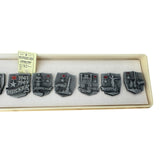 Soviet Hero Cities of WW2 Set of 11 Metal Badges Original Box USSR