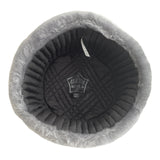 Grey Ash Faux Fur Russian Style Ushanka Winter Hat Soviet Soldier Badge