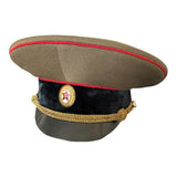 Russian Soviet Uniform Armoured Corps Officer Service Peaked Cap Visor Hat Badge